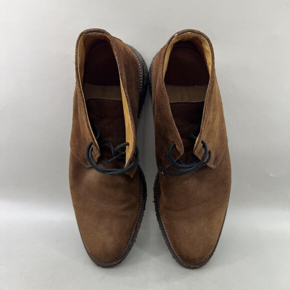 Faconnable Austin Chukka Boots Men Size 10 Brown Suede Lined Ankle Comfort Shoes main image 7